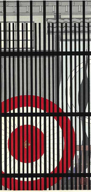 加藤晃秀 木版画 No16 花格子ーTeruhide Katoー | UNSODO CO