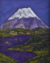 赤羽忠親 「安曇野緑風」油彩Ｐ６号　 真作保証　安曇野風景画のスペシャリスト！ 赤羽忠親 「安曇野緑風」 風景画 油彩 P6号 真作保証 新品