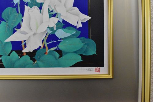 中島千波 「白い薔薇」 静物画 リトグラフ ８号 東京芸大名誉教授 極上 美品！ | Gallery Rose-One - Buyee, an  Online Proxy Shopping Service | Shop at Gallery Rose-One