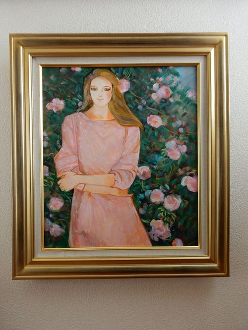 非常に高い品質 中島裕子の油彩画 美術品 絵画