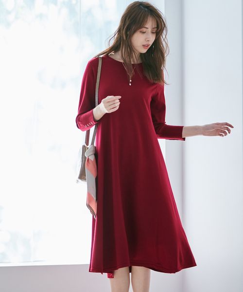 マガジン掲載 ヴィスコースフレアロングニット ワンピース 番号g54 Onward Crosset Buyee An Online Proxy Shopping Service Shop At Onward Crosset Bot Online