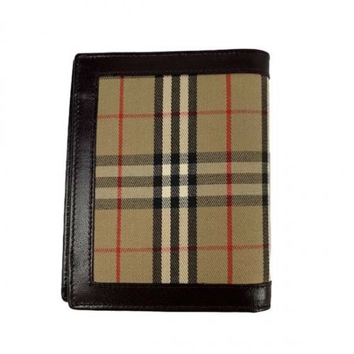 BURBERRY<BR> バーバリー shelter under a burberry's レザー チェック柄 二つ 折り財布 | CARA  VINTAGE&SELECT - Buyee, an Online Proxy Shopping Service | Shop at CARA  VINTAGE&SELECT