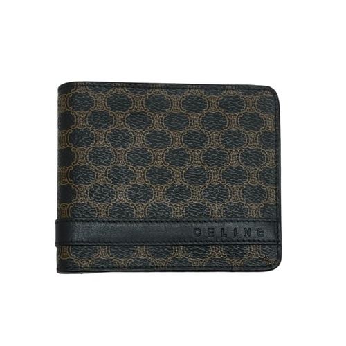 CELINE<BR>セリーヌ マカダム PVC/レザー 二つ折り財布 | CARA CELINE<BR>セリーヌ マカダム PVC/レザー 二つ折り財布 | CARA