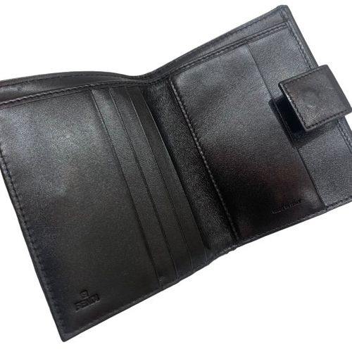 FENDI<BR>フェンディ ズッキーノ キャンバス/レザー 二つ折り