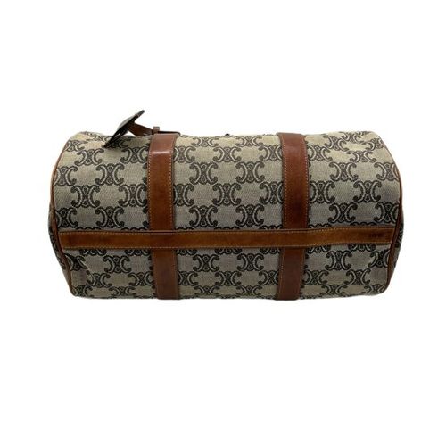 CELINE<BR>セリーヌ マカダム キャンバス/レザー ハンドバッグ CELINE<BR>セリーヌ マカダム キャンバス/レザー ハンドバッグ