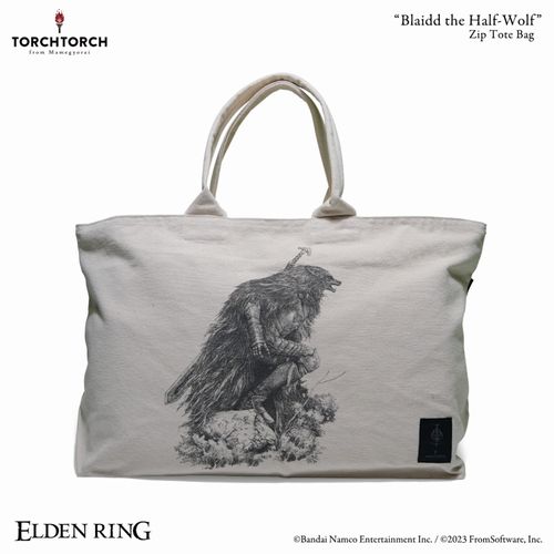 Tote Bag Zip Black Blaidd The Half-Wolf ELDEN RING × TORCH TORCH - Meccha  Japan