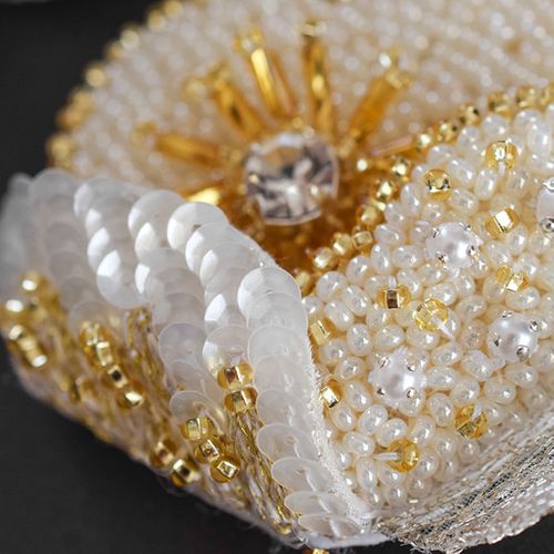 縫い付け用ラインストーン】4mm ホワイトパール | 小さな手芸屋さん