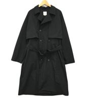 【新品、お値下げ可能】TRENCH&COAT ハーフコート Mサイズ SERACE】Oversize drape stand neck short trench coat