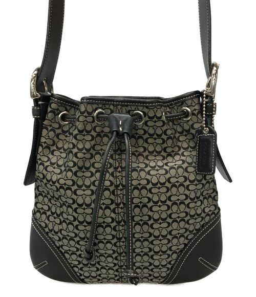 COACH シグネチャー ワンショルダーバッグ 黒 F07077 COACH コーチ