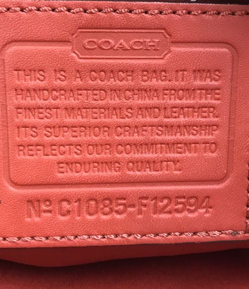 COACH ショルダーバッグ 斜め掛け シグネチャー F12594 レディース