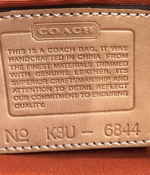 COACH ミニショルダーバッグ 斜め掛け シグネチャー 6844 レディース