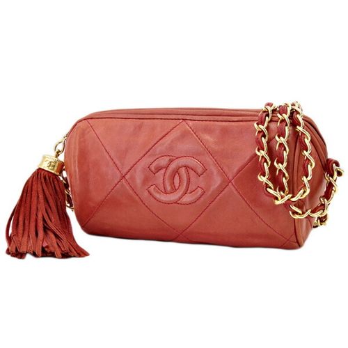 CHANEL ショルダーバッグ ヴィンテージ 【レアカラー】マトラッセ ココ ...