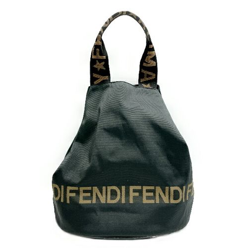 FENDI トートバッグ ヴィンテージ ロゴ サイドボタン バケツ型