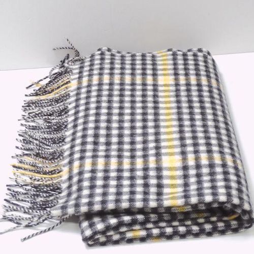美品✨️ジョンストンズオブエルガン カシミヤ100％ 大判ストール チェック柄 ジョンストンズオブエルガン ストール カシミヤ100％ 大判 マフラー