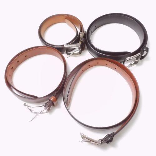 GUCCI グッチ 245859 ダブルGバックルベルト ブラウン レザー 茶