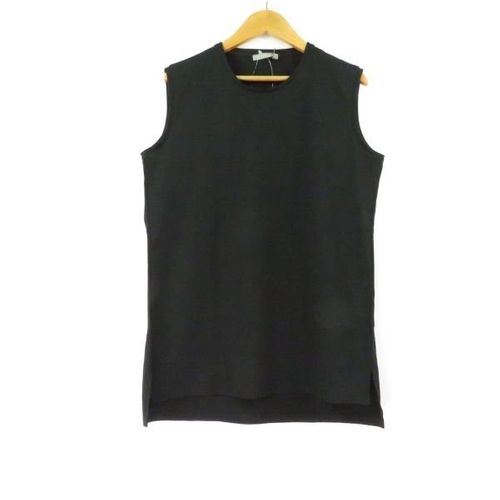 Theory ブラック ノースリーブ トップス