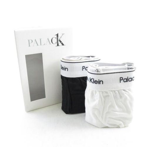 未使用 カルバンクライン CK1 PALACE WOVEN BOXERS 2PK M 下着 パンツ