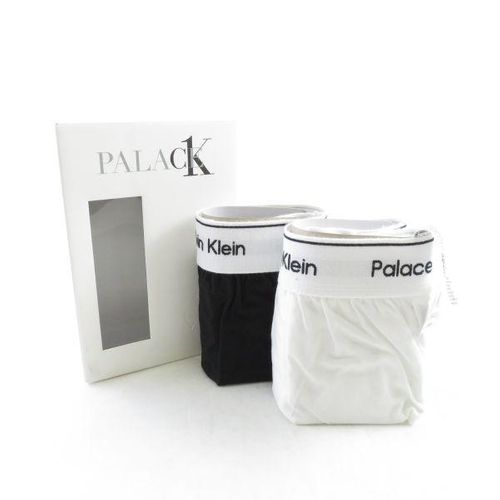 未使用 カルバンクライン CK1 PALACE WOVEN BOXERS 2PK M 下着 パンツ