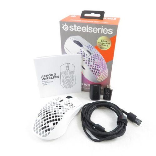 美品 スティールシリーズ AEROX 3 WIRELESS M-00019 ゲーミングマウス 