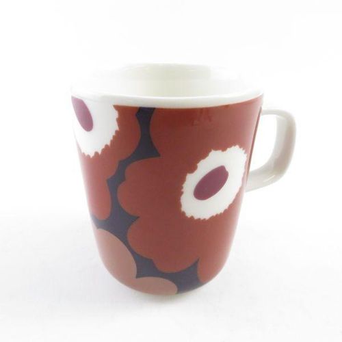 美品 マリメッコ ウニッコ 50th Anniversary マグカップ ブラウン 茶