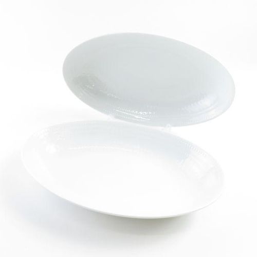 未使用品 ホワイトパルメッテ オーバルボウル ペア