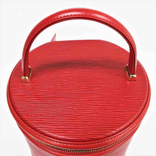 ルイヴィトン カンヌ バニティバッグ M48037 LOUIS VUITTON エピ 赤