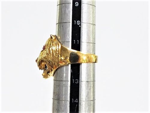 猫になります　K18 リング 珊瑚　12号 3.57 g 大倉珊瑚店 K18 珊瑚リング 通販 - ディノス