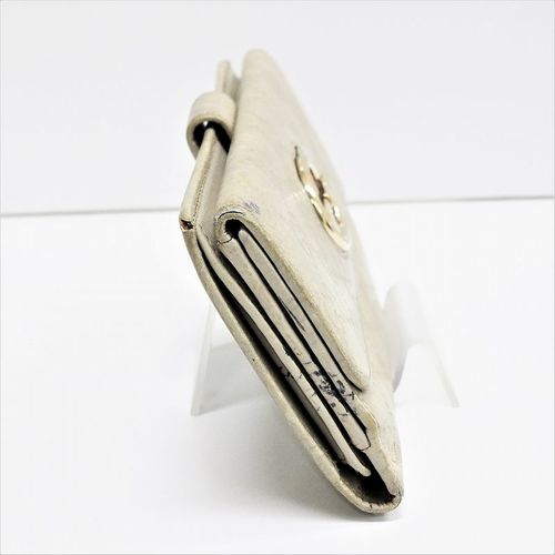 美品　グッチ　長財布　レザー　ベージュ　レザー　Wホック　シルバー金具 ロゴ L字ファスナー長財布 レザー ベージュ グッチ – RECLO