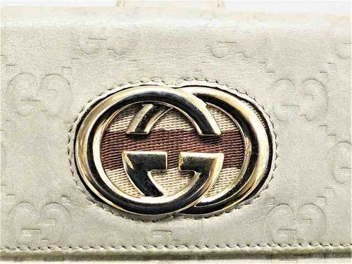 グッチ 財布 Wホック GUCCI GG グッチシマ 長財布 インター