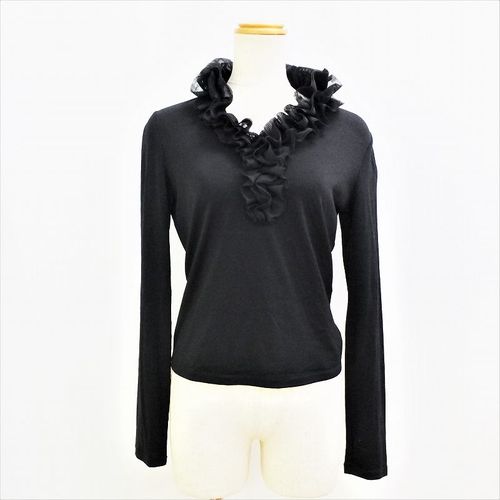 ✨️美品✨️フォクシー ニューヨーク 半袖フリルブラウス フラウンス