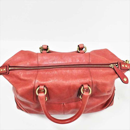 COACH マザーズバッグ　旅行バッグ F22336 赤 ナイロン コーチ マディソン レザー ラージ サブリナ バッグ 2WAY 12949