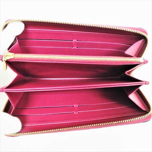 新品Louis Vuitton エナメル長財布 ピンク ジッピーウォレット 大人