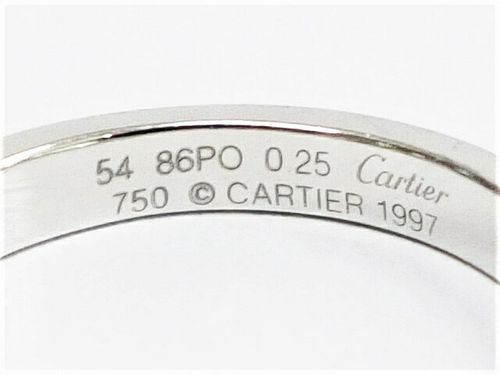 カルティエ リング タンク ソリテール Cartier 750 WG ダイヤモンド ダイヤ ひと粒ダイヤ 0.25ct #54 ソリテールタンク  86PO 14号 総重量5.57g 【中古】JA-15439 | - Buyee, an Online Proxy Shopping Service  | Shop at