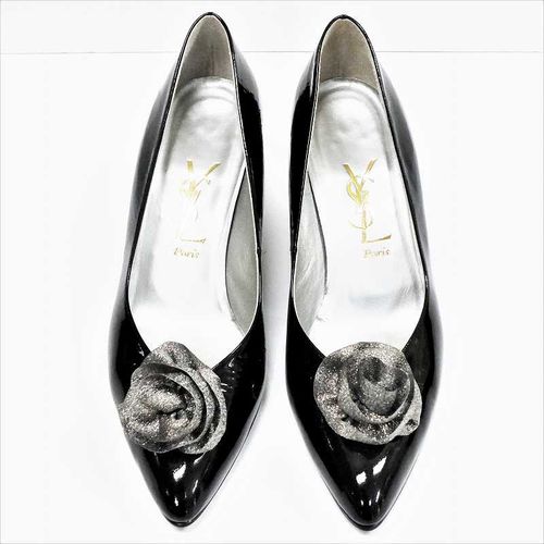 SAINT LAURENT ブラックエナメルハイヒール 36ハーフ 楽天市場】サン