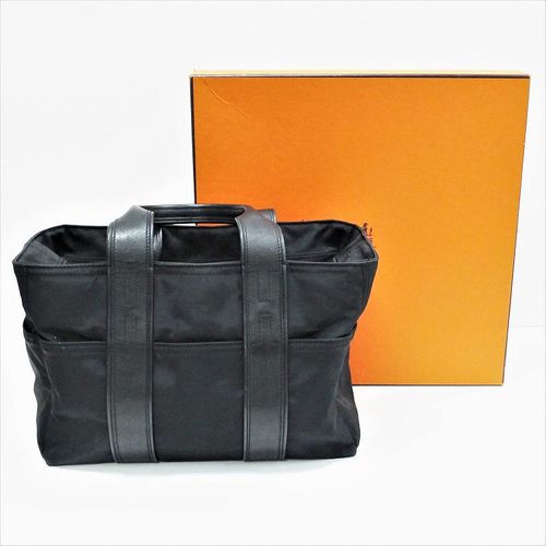 エルメス アカプルコ PM トートバッグ Hermes バッグ ナイロン レザー ブラック 黒 ハンドバッグ ミニトート  ブランド【中古】JA-15526 | 壱六屋 - Buyee 通販購入サポートサービス | 壱六屋でお買い物