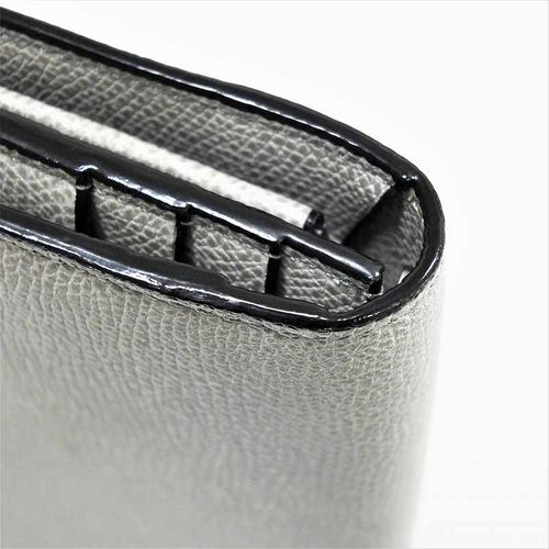 ヴァレクストラ　財布 valextra ヴァレクストラ 財布 レザー メンズロングウォレット グレー