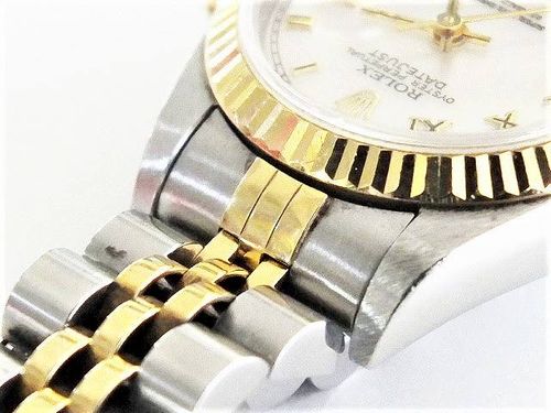 ロレックス デイトジャスト 69173 ROLEX シェル文字盤 W番 時計 ...