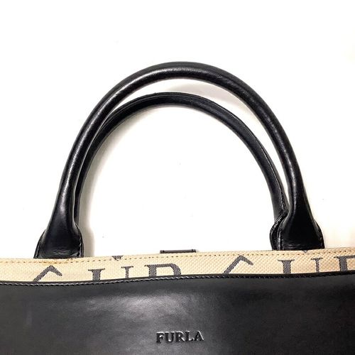 フルラ（FURLA）ロゴ キャンバス トートバッグ ベージュ レディース
