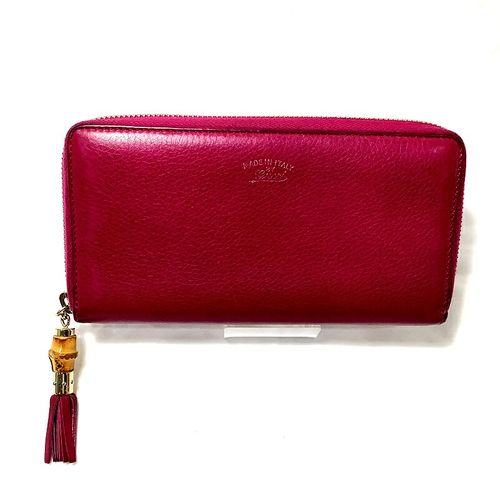 グッチ（GUCCI） バンブータッセルラウンドファスナー財布
