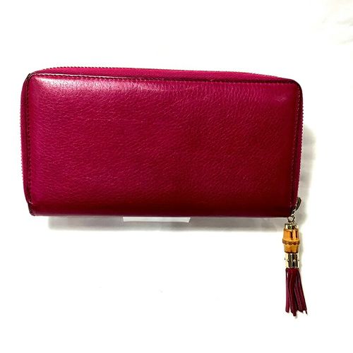 グッチ（GUCCI） バンブータッセルラウンドファスナー財布