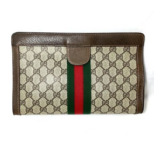 GUCCI GG柄 シェリーライン ヴィンテージ クラッチ セカンドバック グッチ（GUCCI）シェリーラインマジックテープクラッチ セカンドバッグ