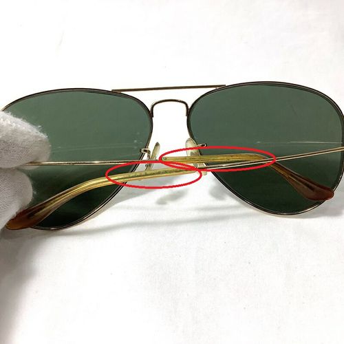 FH8 Ray-Ban サングラス B&L USA製 58口14 ケースあり レイバン（Ray-Ban）サングラス B＆L RAYBAN 58□14 U.S.A 腐食あり