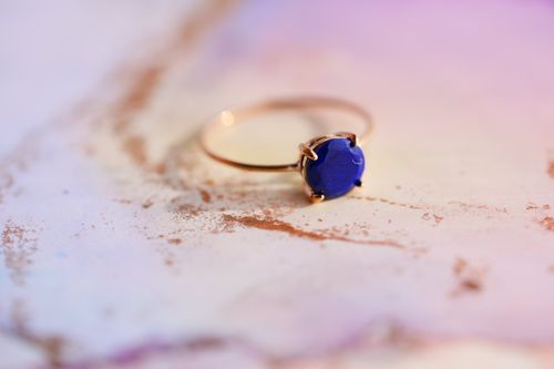 Lapis Lazuli K10 Brilliant ring (6mm) | - Buyee日本代購服務| 在