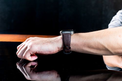姫路黒桟革 AppleWatch 高級レザーバンド 45mm | HIMEJI KUROZAN