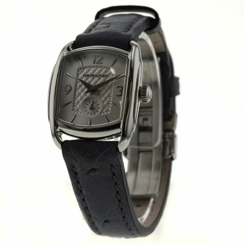 ハミルトン HAMILTON 腕時計 レディース H12351655 アメリカンクラシック バグリー クオーツ シルバーxグレイッシュブルー アナログ表示