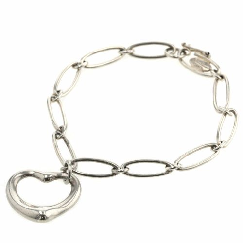 Tiffany ティファニー オープンハート バングル 925 シルバー ダブル