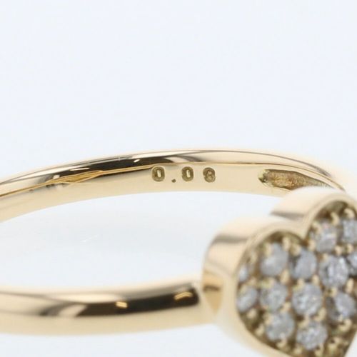 大特価！スタージュエリー リング 指輪 ハートモチーフ D0.08ct K18 