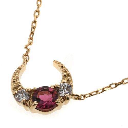 スタージュエリーK18ゴールド ピンクトルマリンネックレス