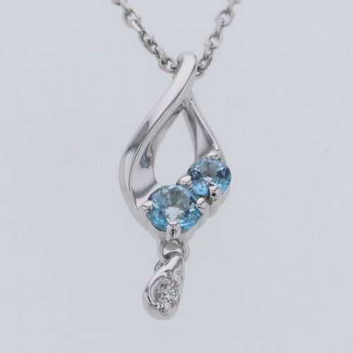 スタージュエリー ネックレス FLOWER DEW 2JN0604 K10ホワイトゴールド 