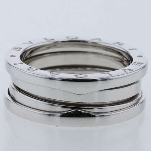 ブルガリ リング 指輪 ビーゼロワン 3バンド K18ホワイトゴールド 15号  